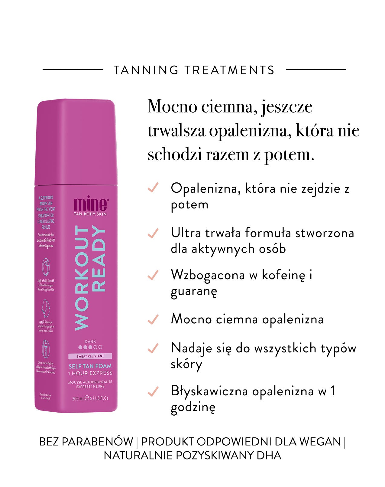 MineTan Workout Ready — Pianka Samoopalająca 200 ml — ujęcie 2
