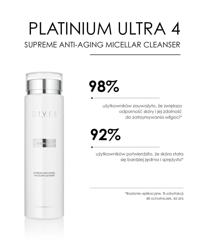DIVES PLATINIUM ULTRA-4 Supreme Anti-Aging Micellar Cleanser