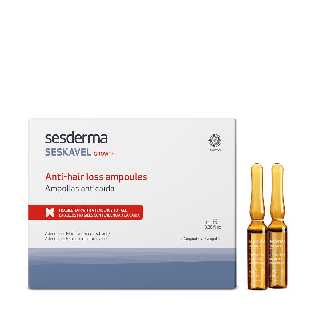 SESKAVEL Ampułki przeciw wypadaniu włosów 12 x 8 ml