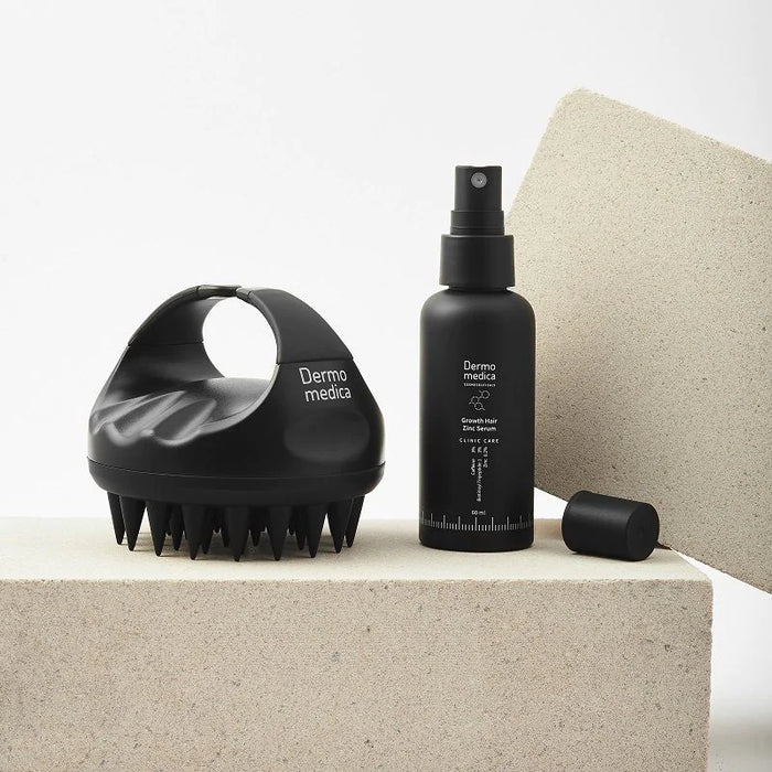 DermoMedica Zestaw Growth Hair Zinc Serum 60 ml + Scalp Massager