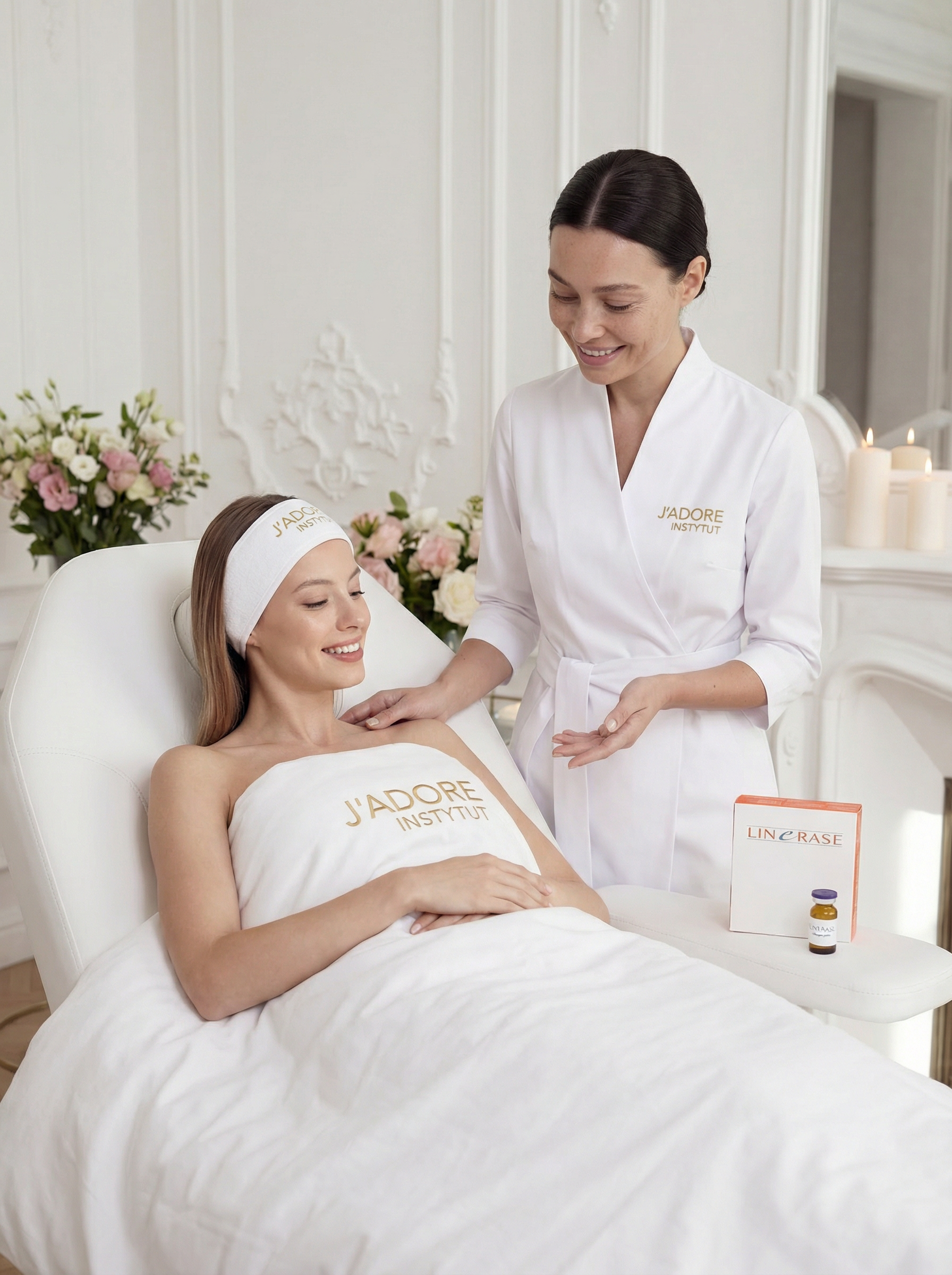 Terapie kolagenowe Linerase Nithya Karisma – procedura w gabinecie kosmetycznym J'adore Instytut