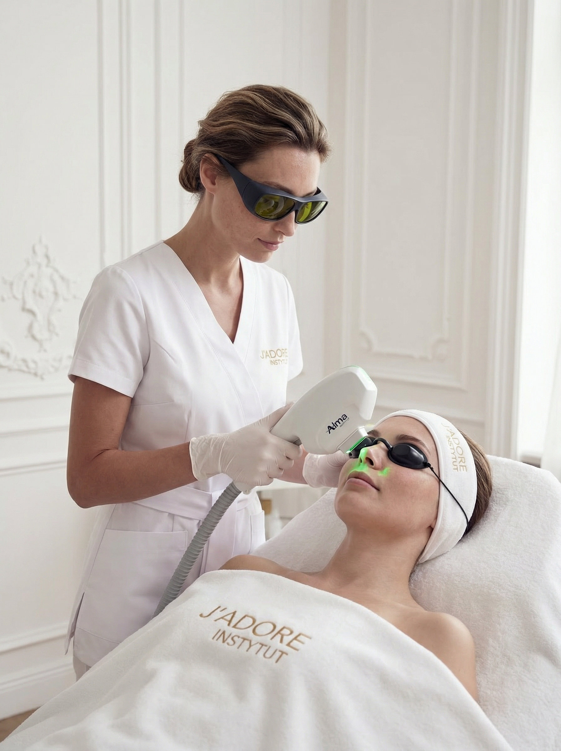 Laserowe usuwanie naczynek Dye-VL – profesjonalny zabieg w J'adore Warszawa