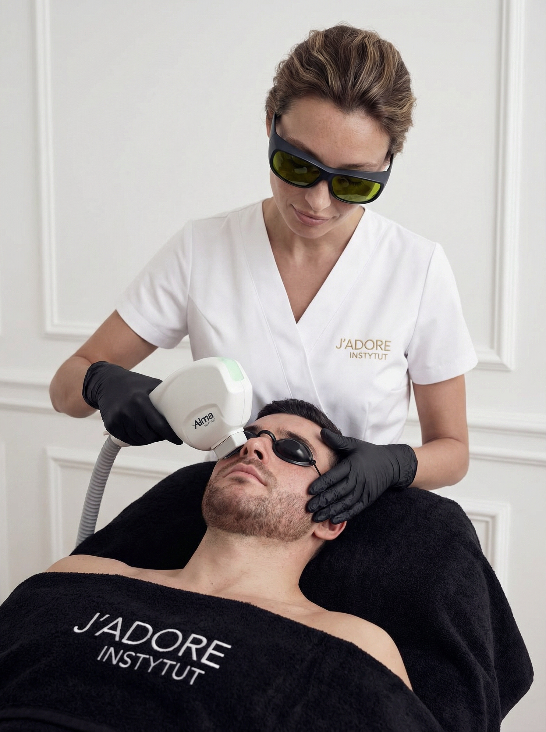 Laserowe usuwanie naczynek Dye-VL – efekty zabiegu w salonie J'adore