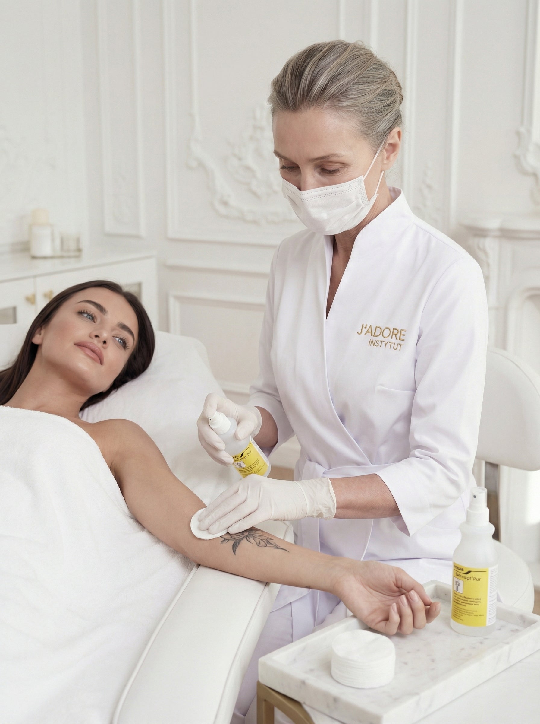 Q-Switch usuwanie makijażu permanentnego brwi – procedura w gabinecie kosmetycznym J'adore Instytut