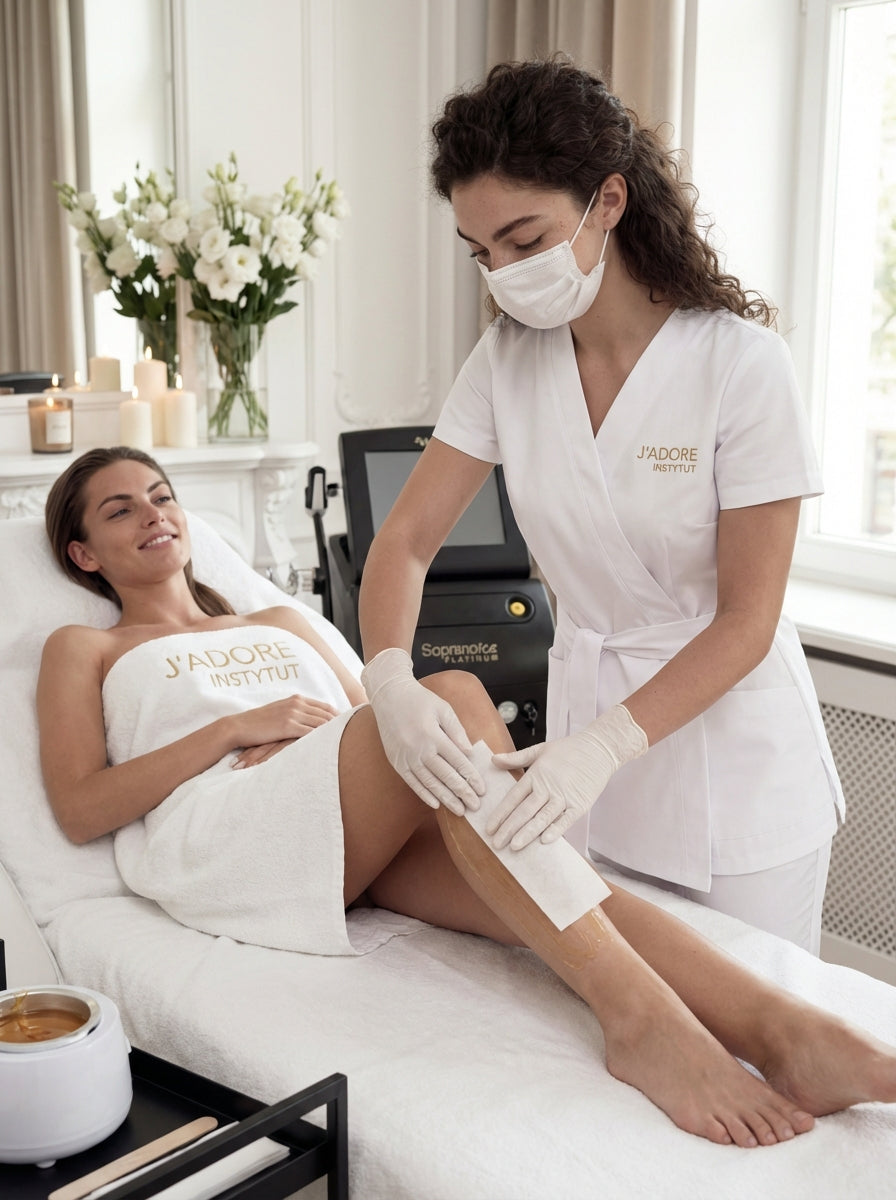 Depilacja woskiem – usuwanie owłosienia – efekty zabiegu w salonie J'adore