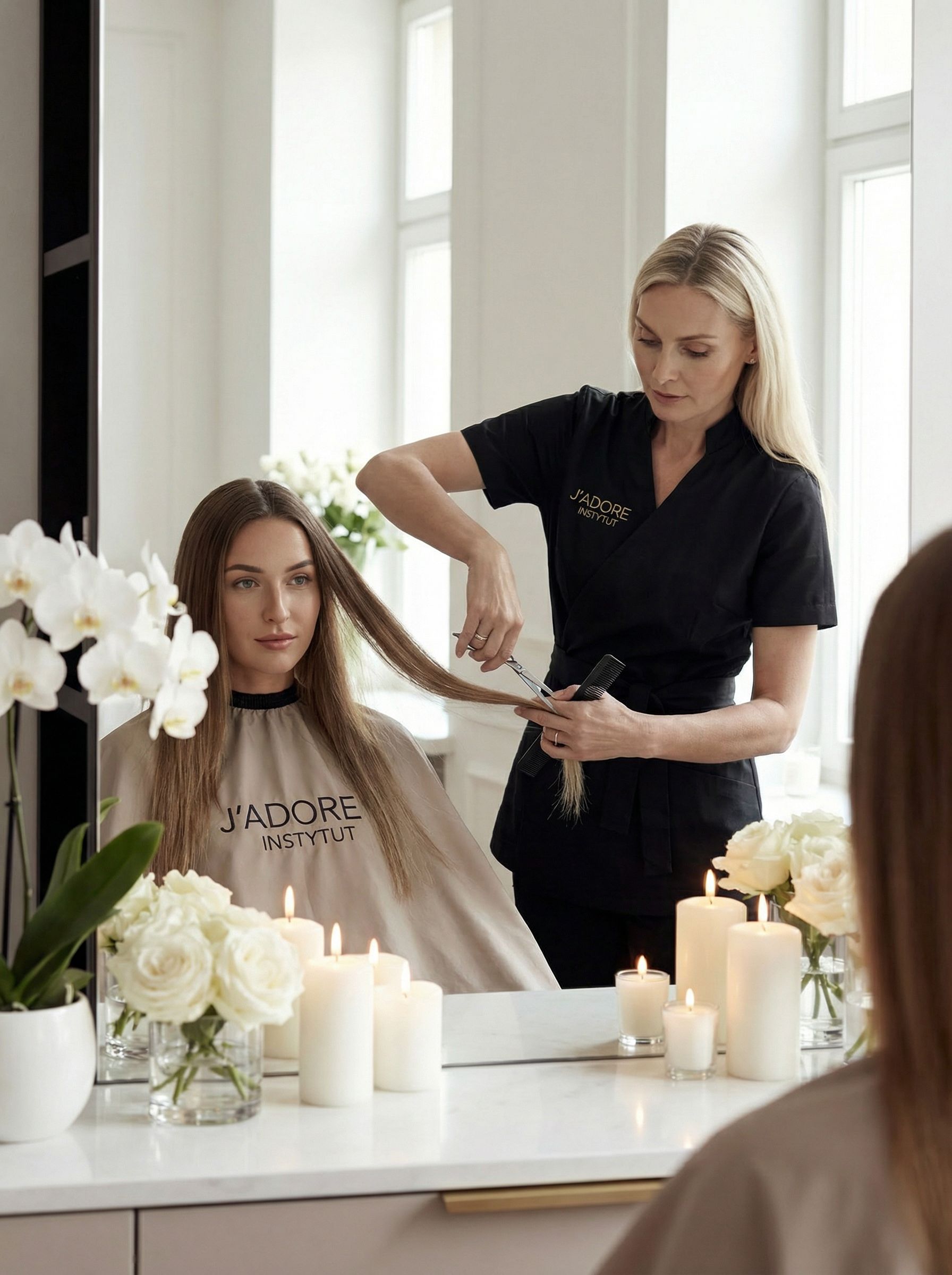 Strzyżenie – profesjonalna stylizacja fryzur – procedura w gabinecie kosmetycznym J'adore Instytut