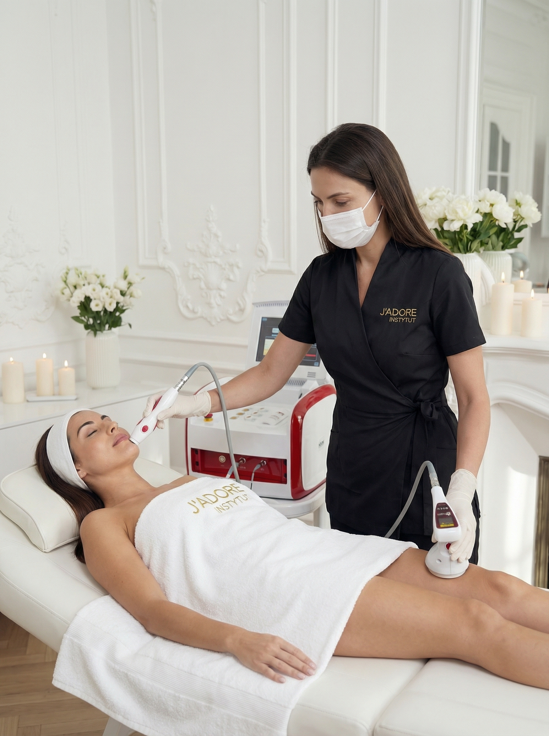 THUZZLE GMV – terapia termiczna ujędrniająca – przed i po zabiegu J'adore Instytut