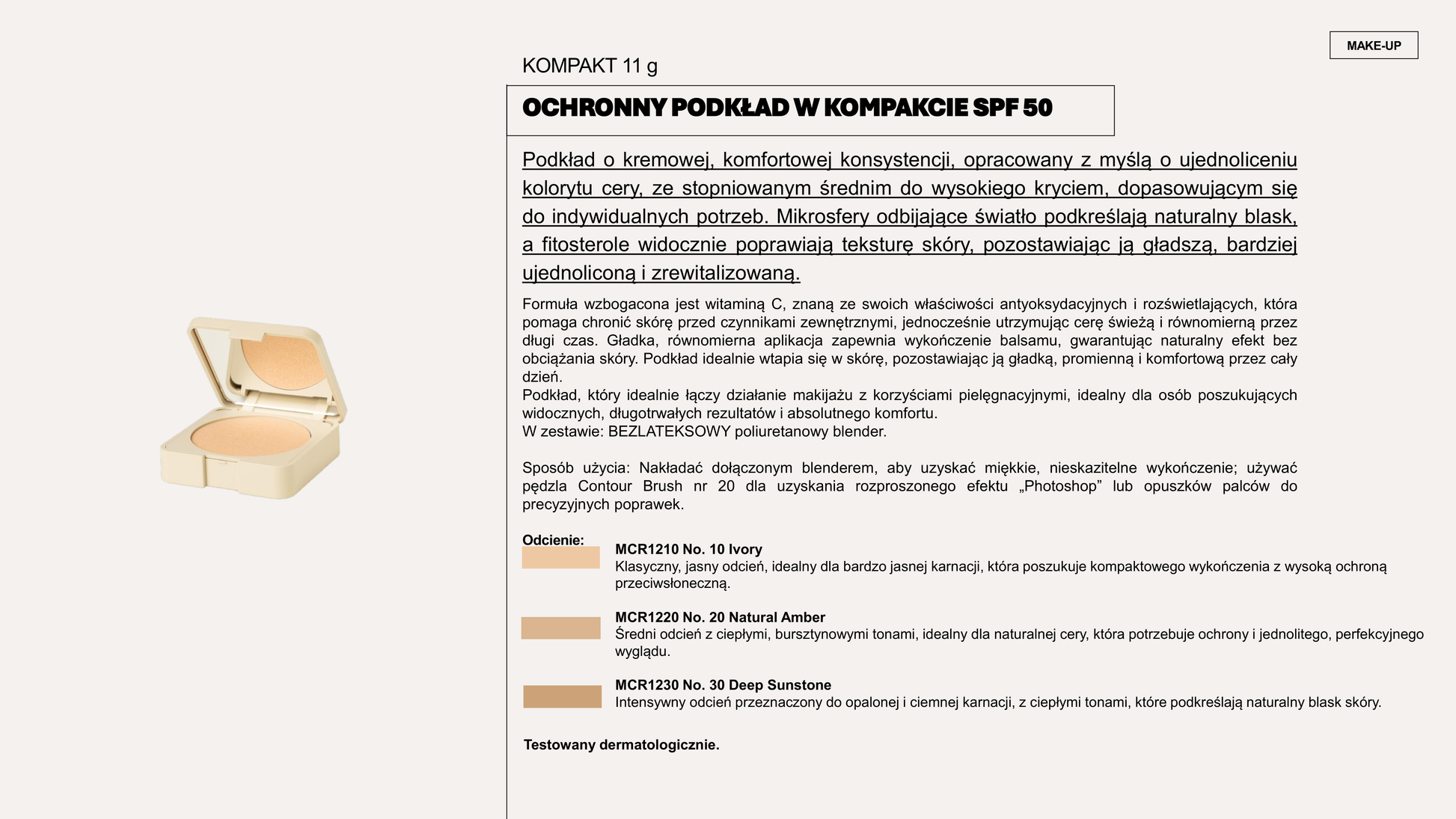 Vagheggi Makeup — PROTECTIVE COMPACT FOUND N.10 SPF50 11 gr — Vagheggi | J'ADORE Instytut Sklep