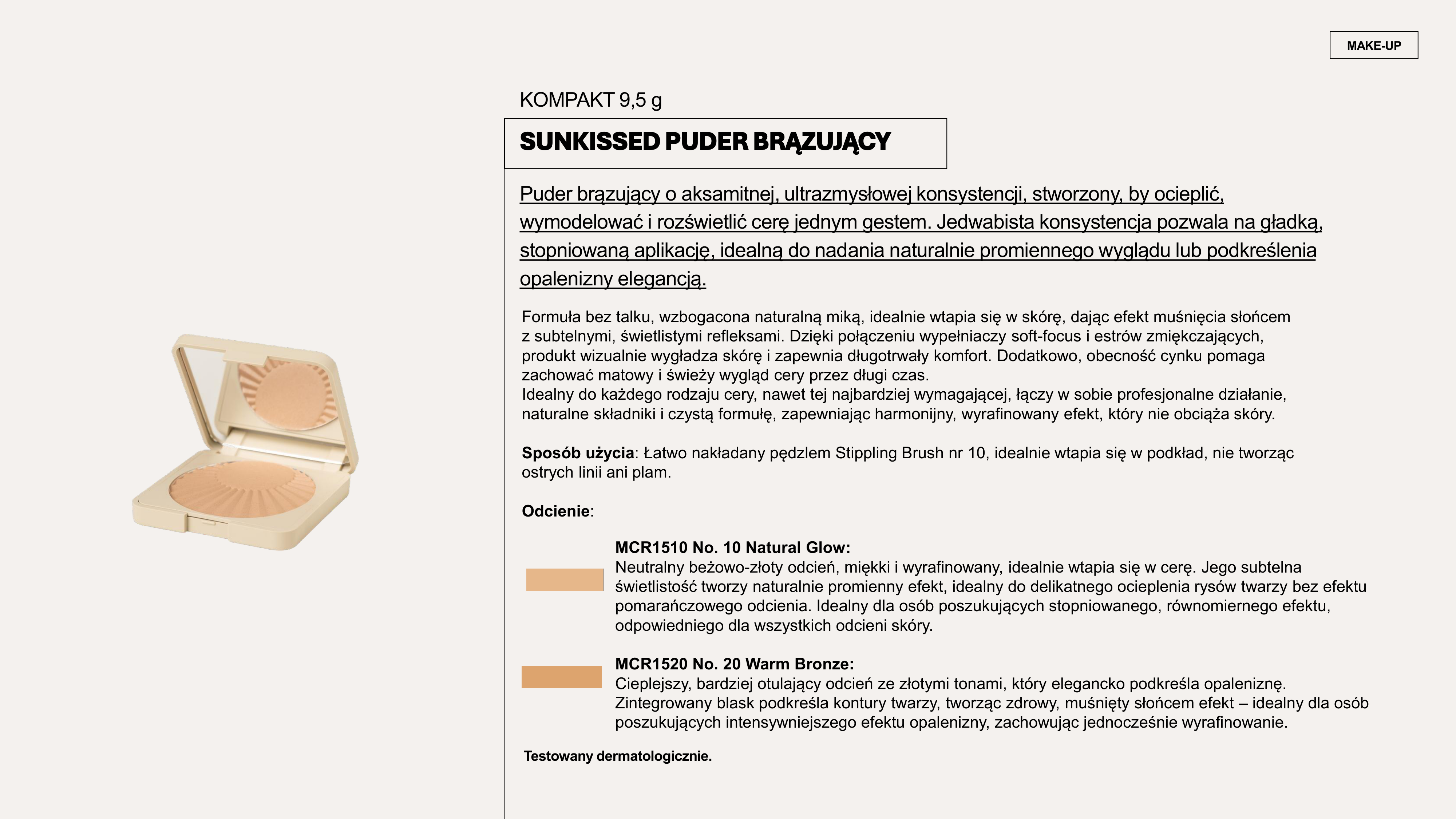 Vagheggi Makeup — Sunkissed BRONZING Puder 10 9,5 gr — Vagheggi | J'ADORE Instytut Sklep