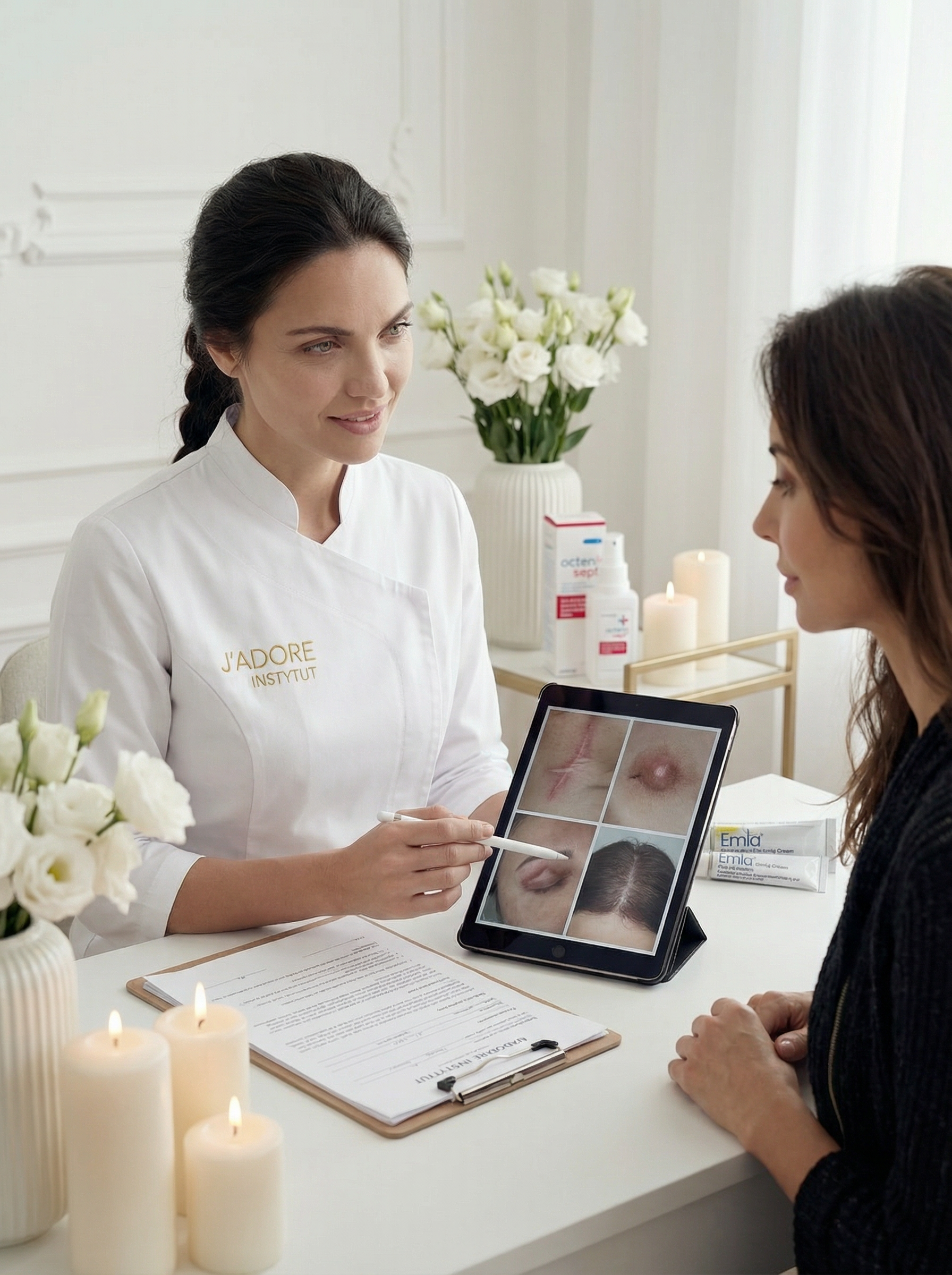 Mikropigmentacja medyczna – kamuflaż i rekonstrukcja – zabieg w J'adore Instytut Kraków