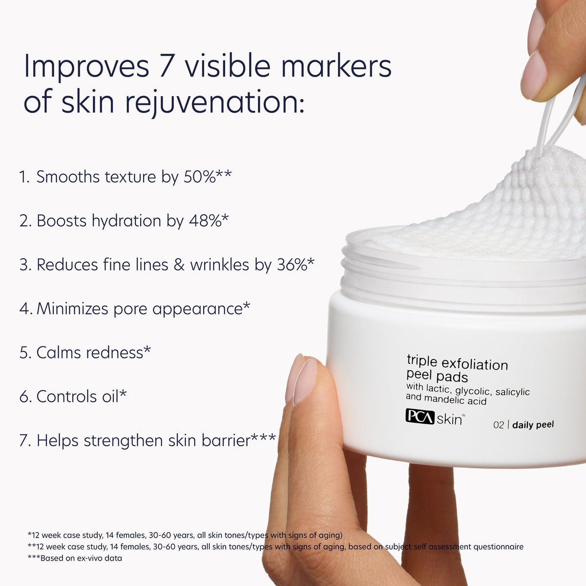 PCA Skin Triple Exfoliation Peel Pads 30 płatków — zdjęcie 5