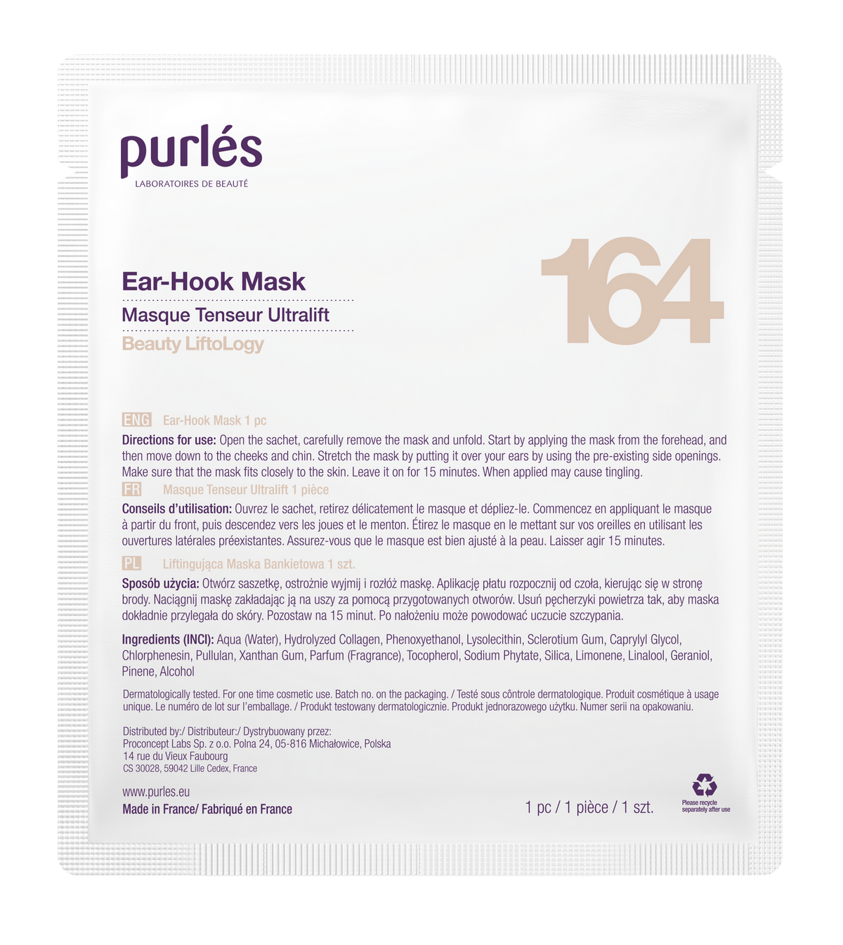 Purles 164 Ear-Hook Mask