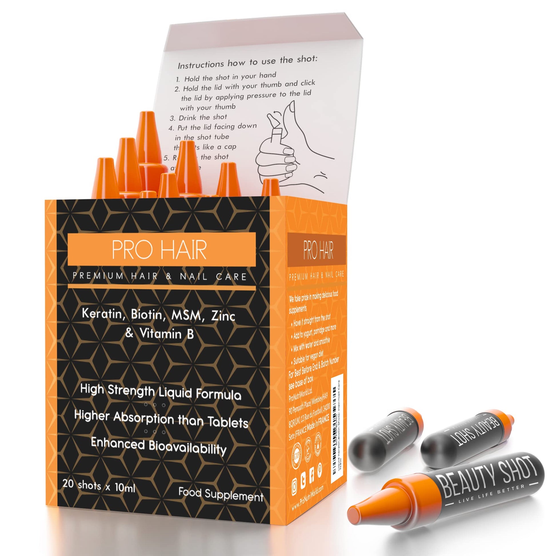 Pro XN Hair Growth Biotin Ampoules 12x6ml - Pro XN