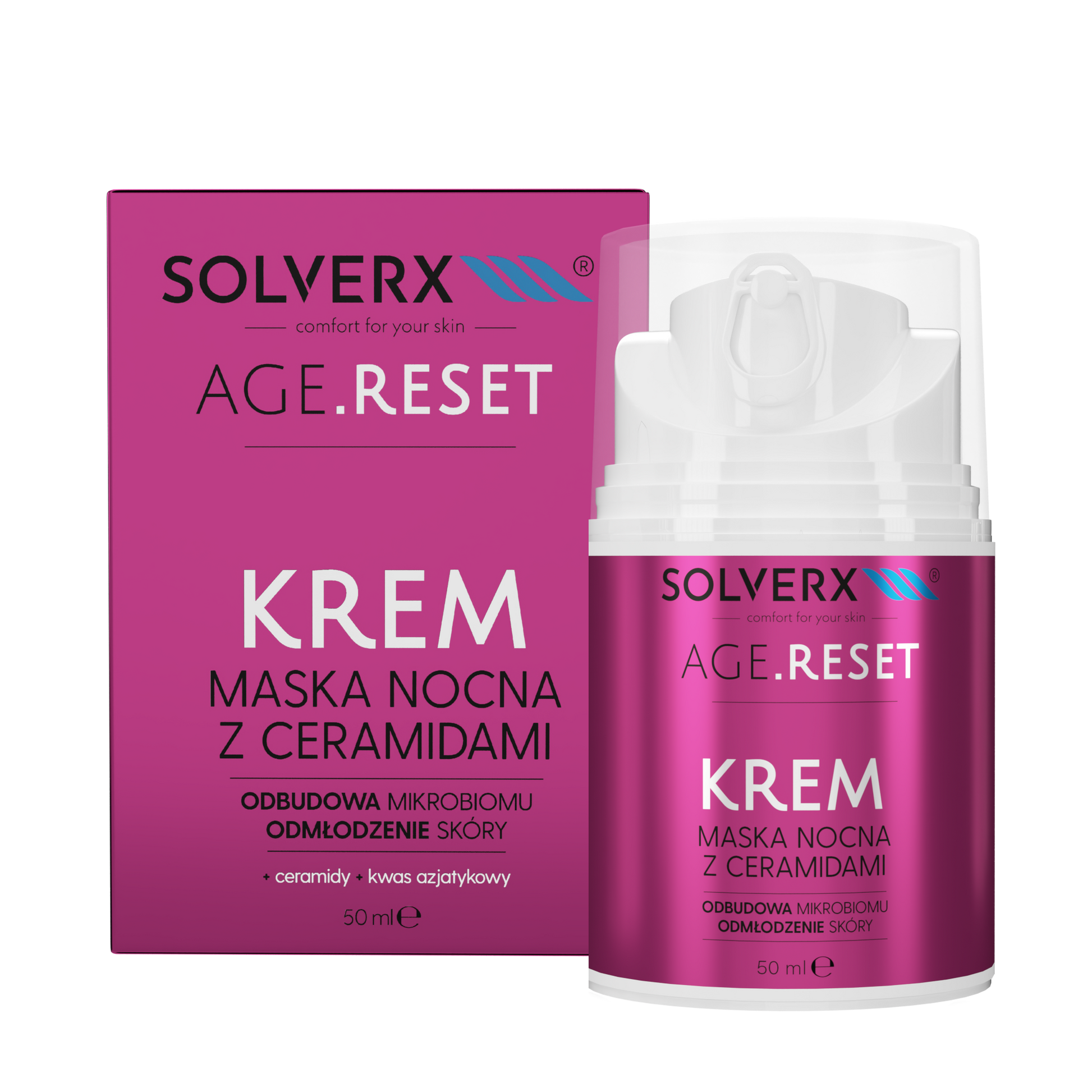 Solverx Age Reset Krem-Maska na Noc z Ceramidami 50ml