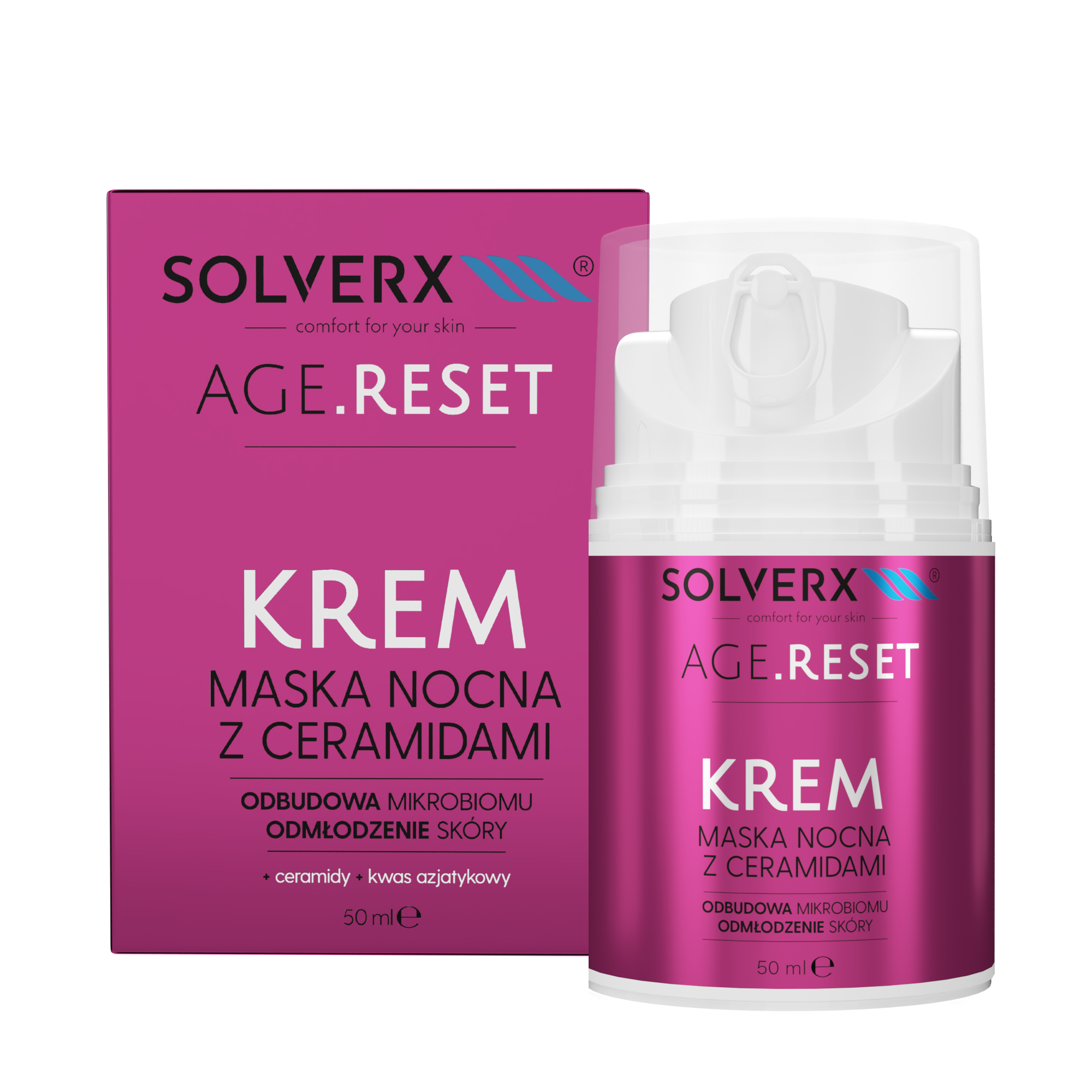 Solverx Age Reset Krem-Maska na Noc z Ceramidami 50ml