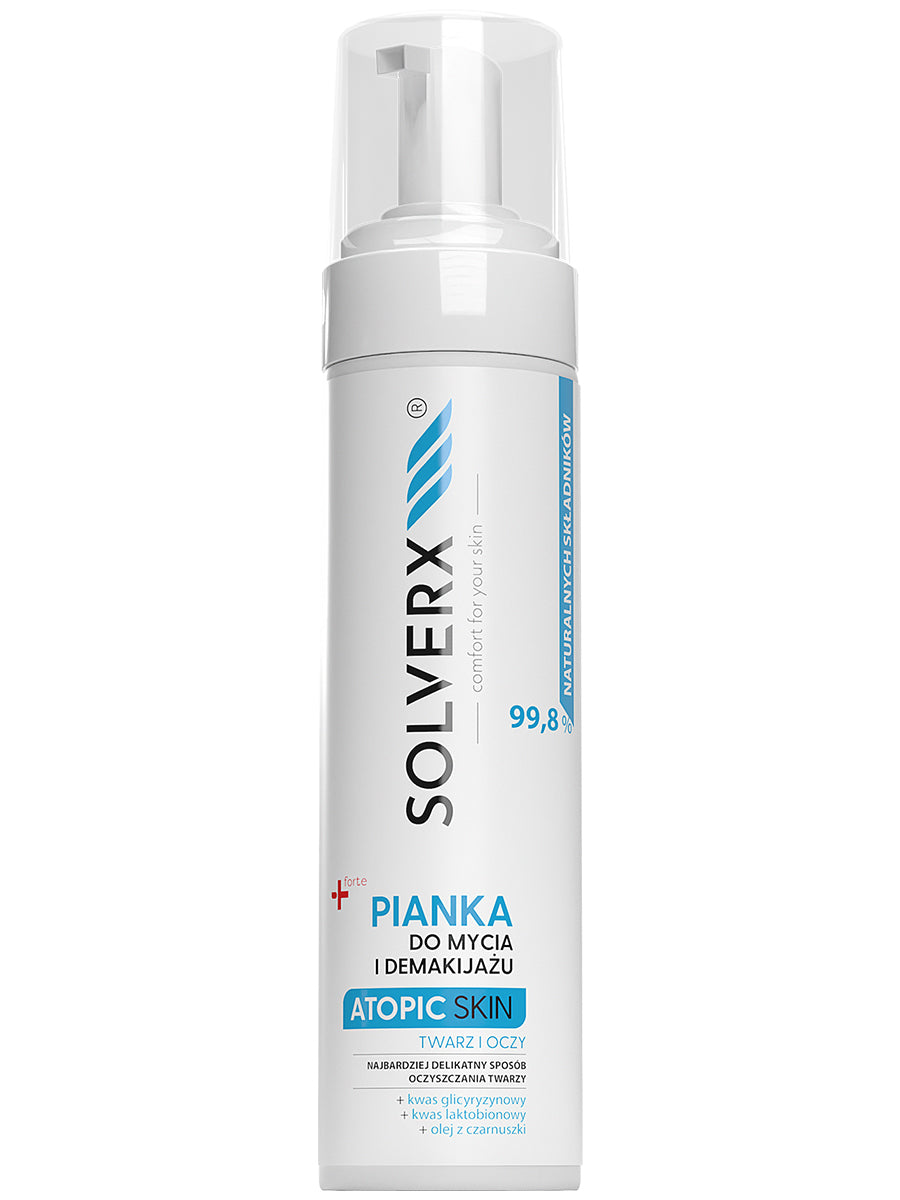 Solverx Atopic Skin Pianka do Mycia Twarzy 200ml