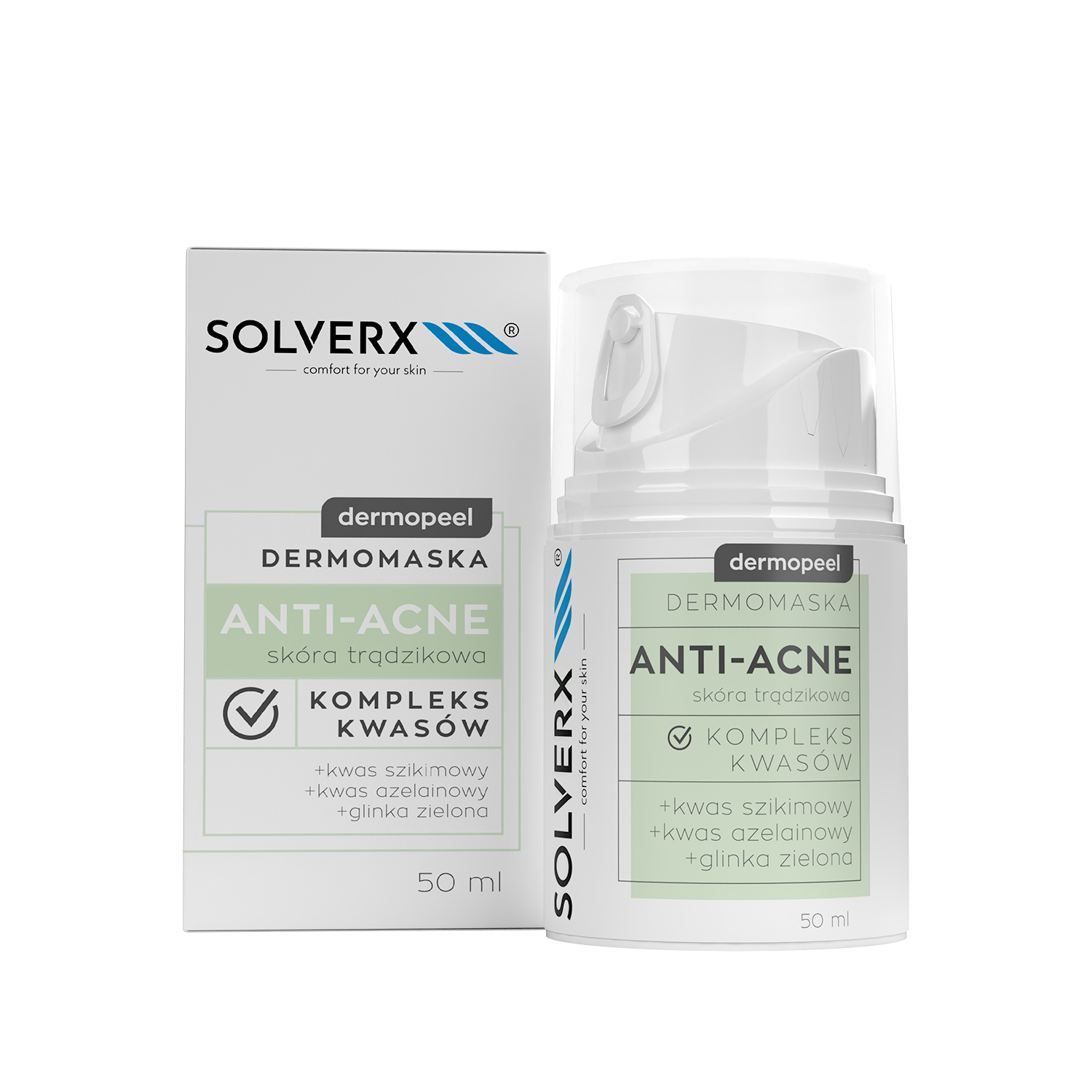 Solverx Dermopeel maska do skóry trądzikowej anti-acne
