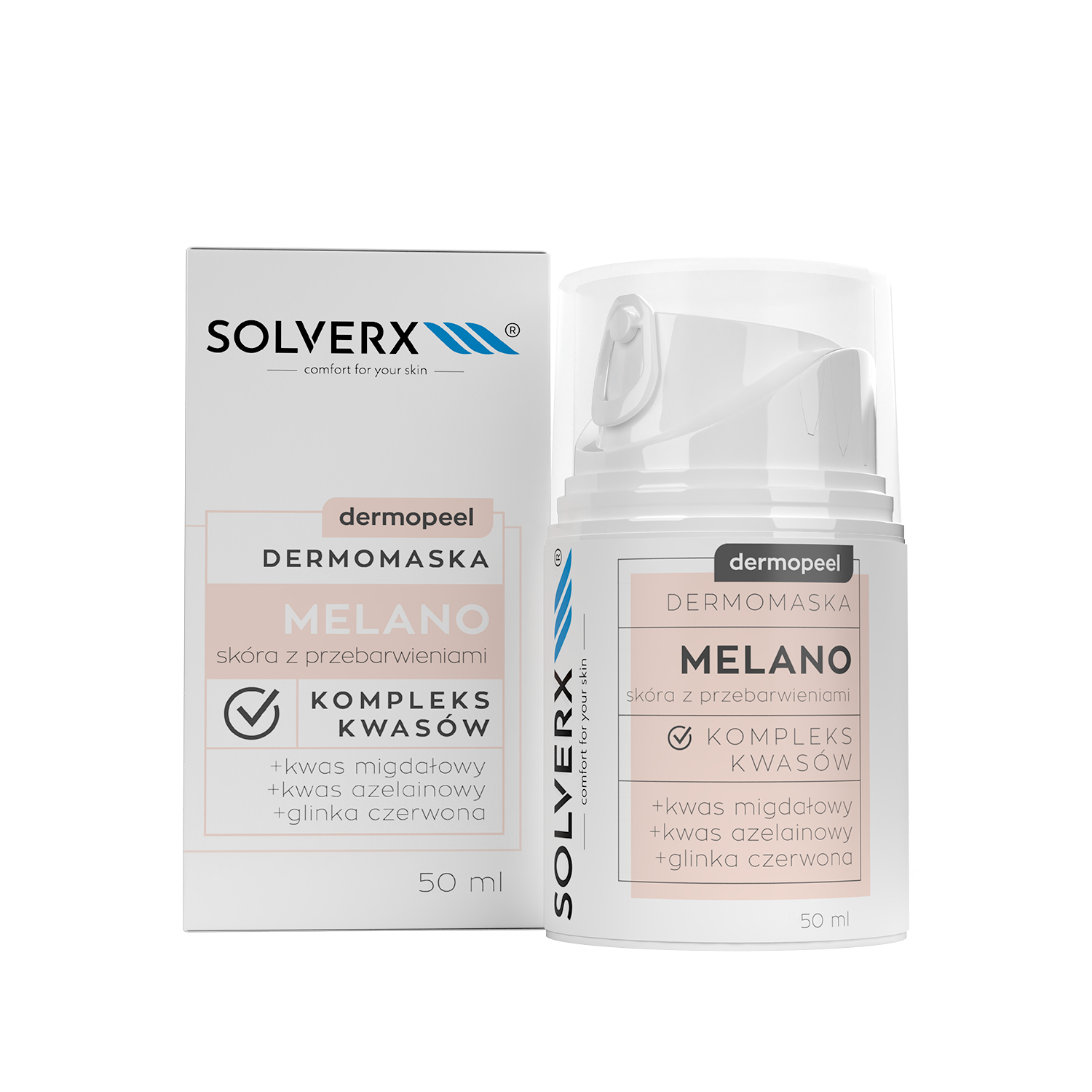 Solverx Dermopeel maska melano na przebarwienia