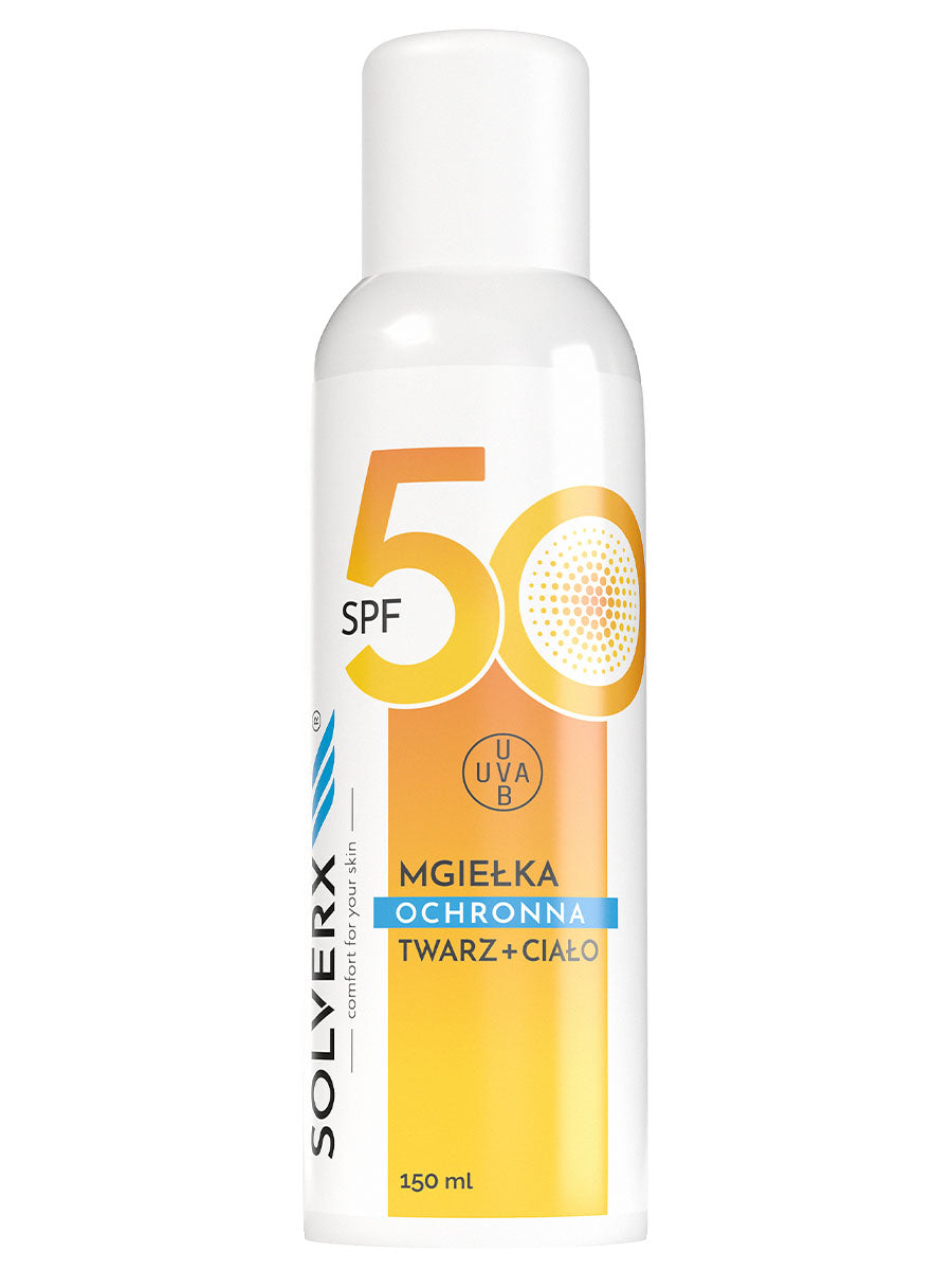 Solverx ochronna mgiełka do ciała i twarzy SPF50