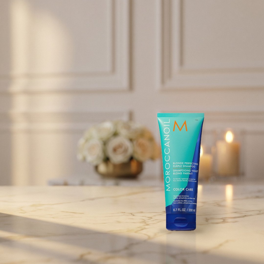 Moroccanoil Blonde Perfecting Purple Shampoo 200 ml – opakowanie produktu