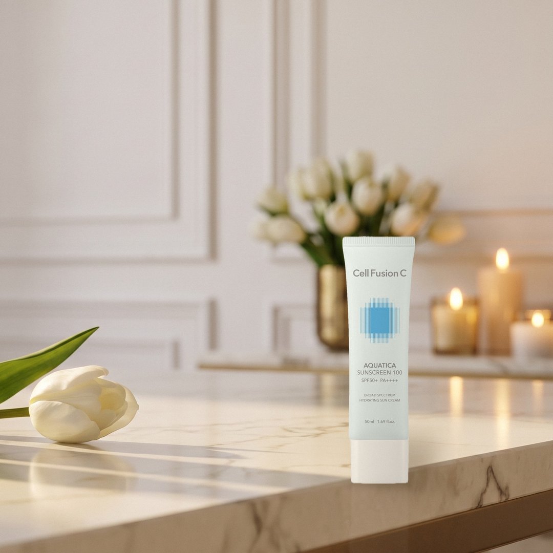 Cell Fusion C Aquatica Sunscreen 100 SPF 50+/PA++++ – produktemballasje